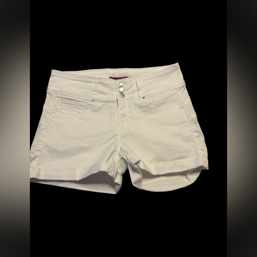 Wax Jean Women's High Waist White Shorts